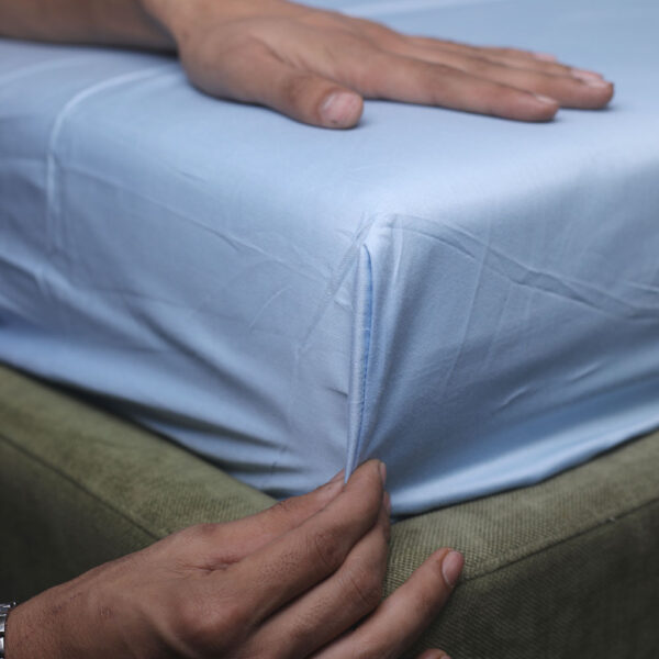 Light Blue 500 Thread Count Bed sheet - Image 9