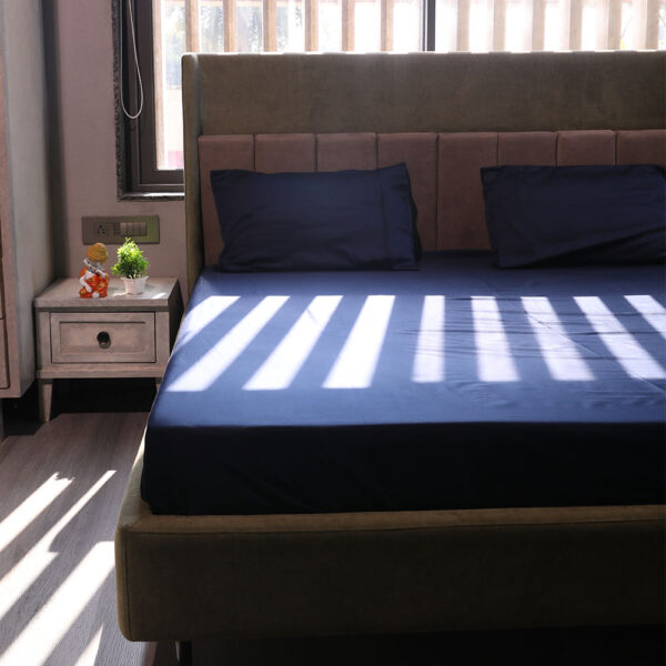 Navy Blue 500 Thread Count Bed sheet - Image 4