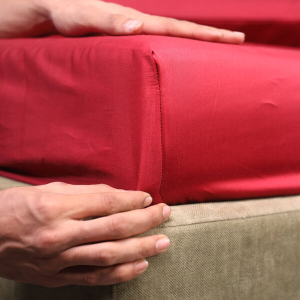 Red 500 Thread Count Bed sheet - Image 6