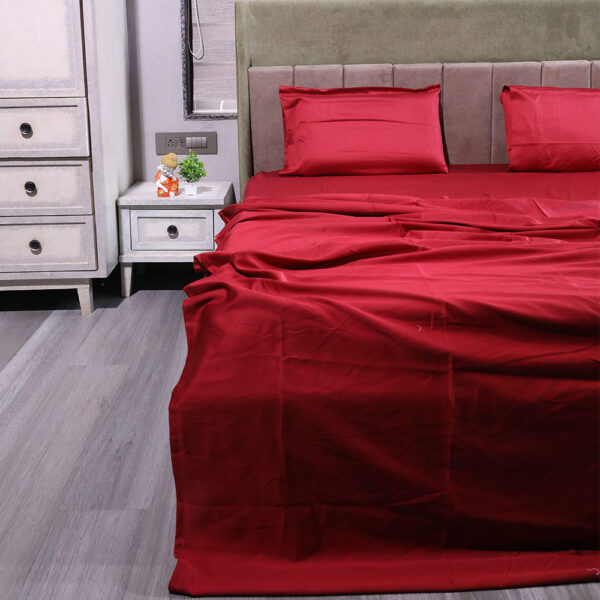 Red 500 Thread Count Bed sheet - Image 5