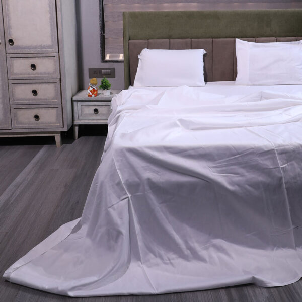 White 500 Thread Count Bed sheet - Image 5